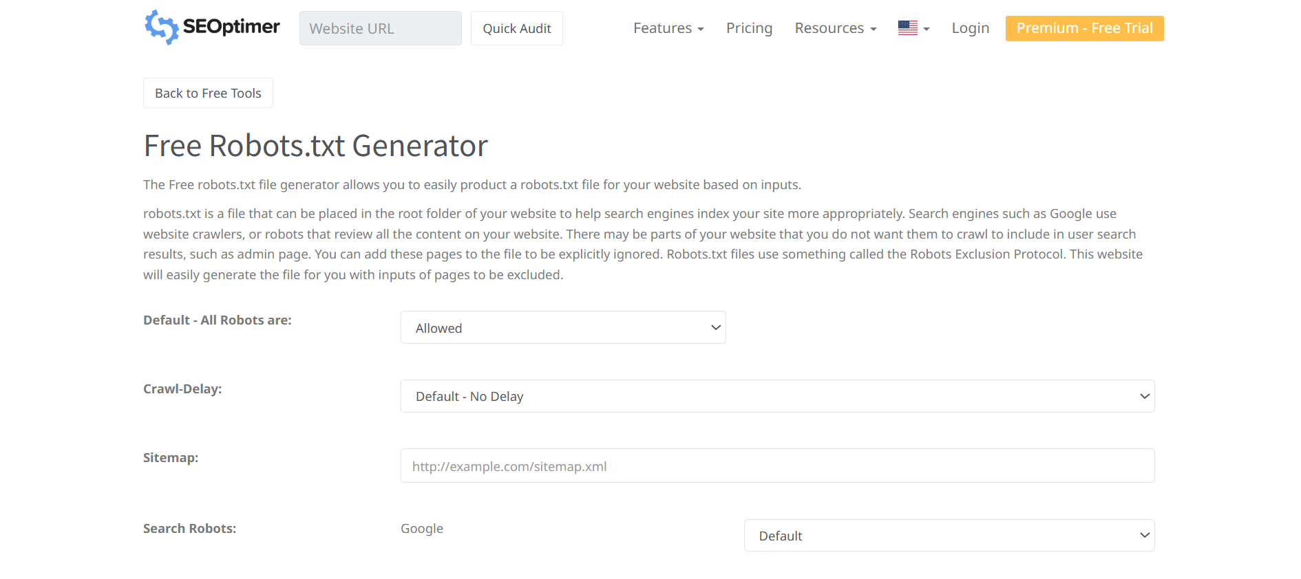 Robot.txt Generator