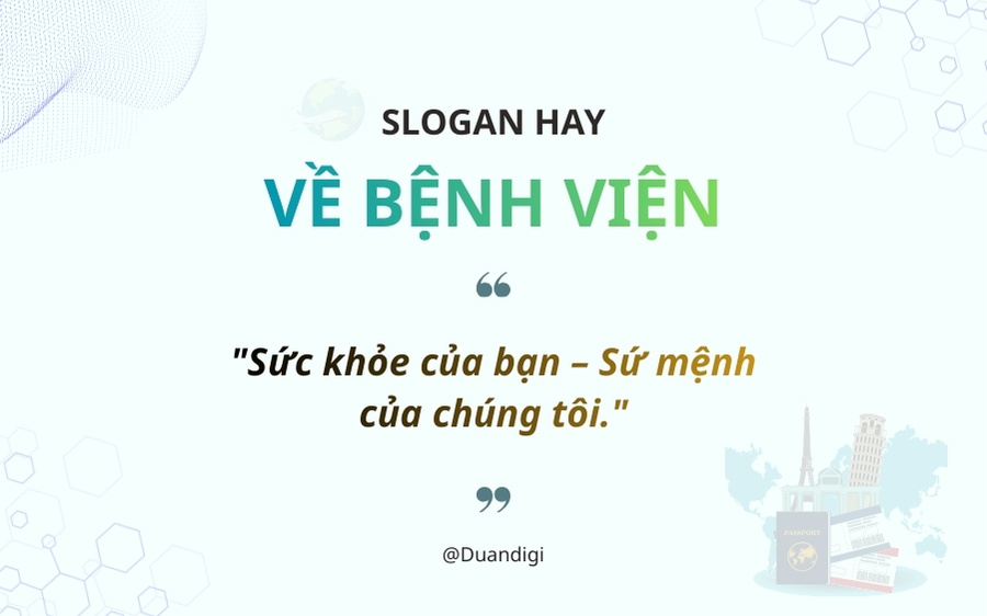 Slogan hay nhất hướng về người bệnh