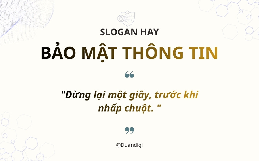 Khẩu hiệu cảnh giác phishing & Email lừa đảo