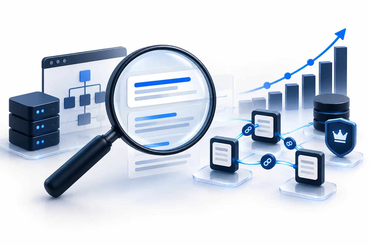 Chiến lược SEO, cấu trúc website, liên kết và tăng trưởng hiển thị tự nhiên
