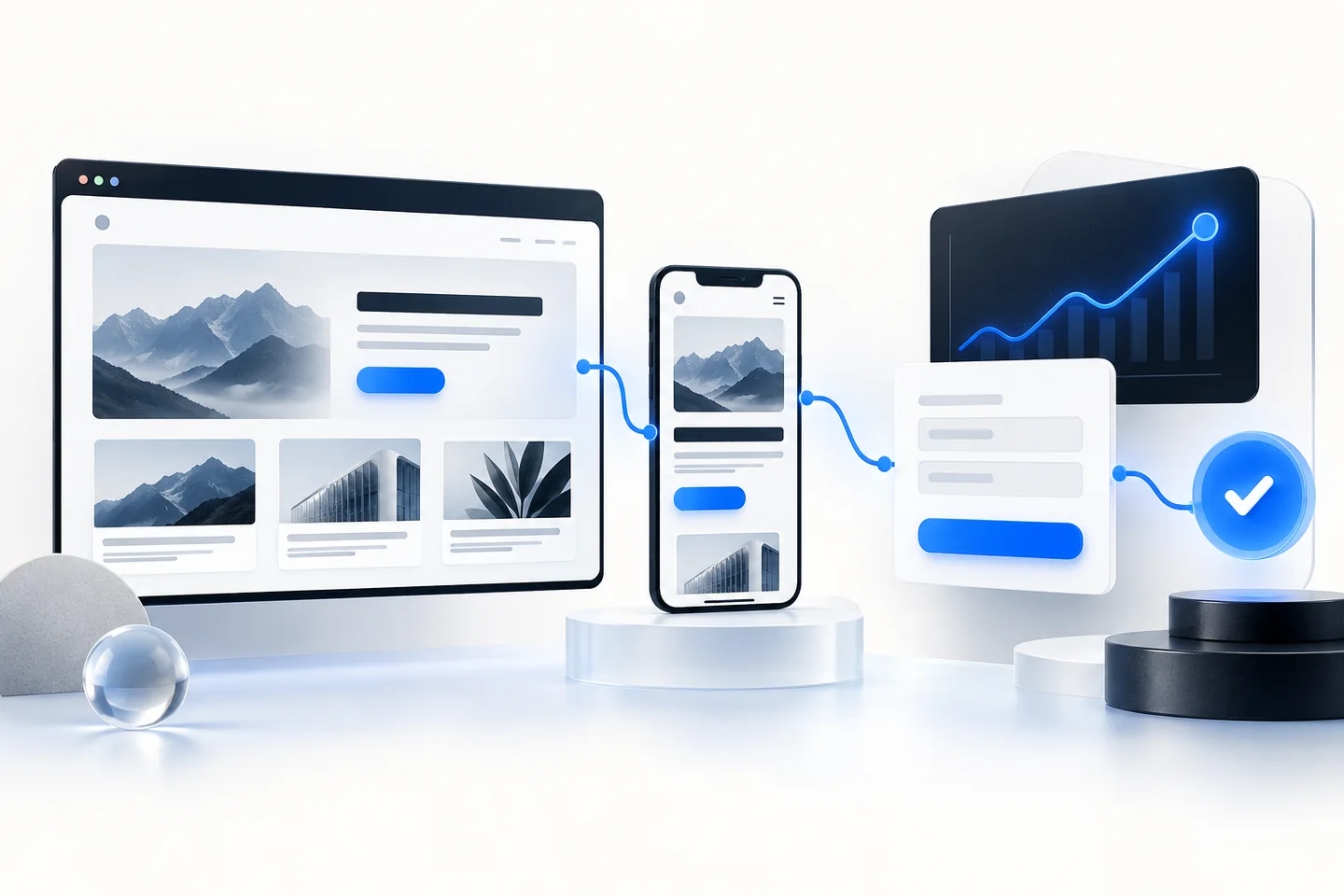 Responsive website, user experience and conversion journey